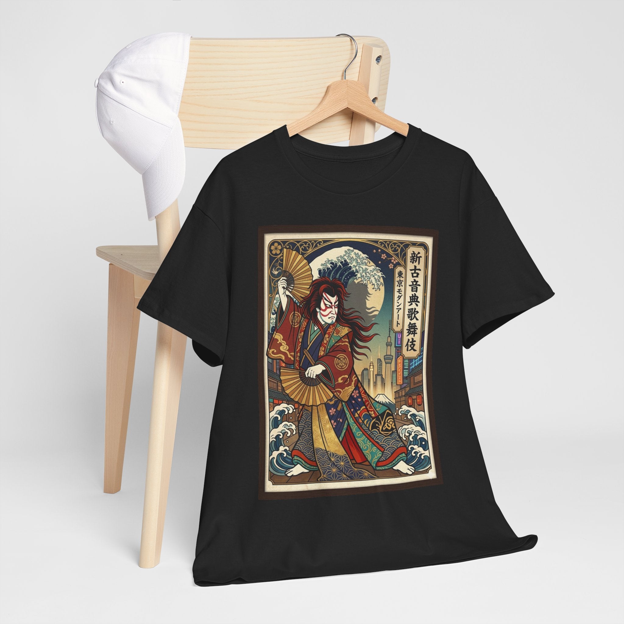 Kabuki Warrior T-Shirt — Vintage Japanese Ukiyo-e Theater Art Tee