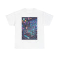 Cyberpunk Programmer Tee — Neon Night City Tech Art T-Shirt - Japanese Streetwear T-Shirt | Tokyo Style X