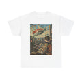 Koi Cityscape T-Shirt — Retro Japanese Ukiyo-e Urban Fantasy Tee - Japanese Streetwear T-Shirt | Tokyo Style X