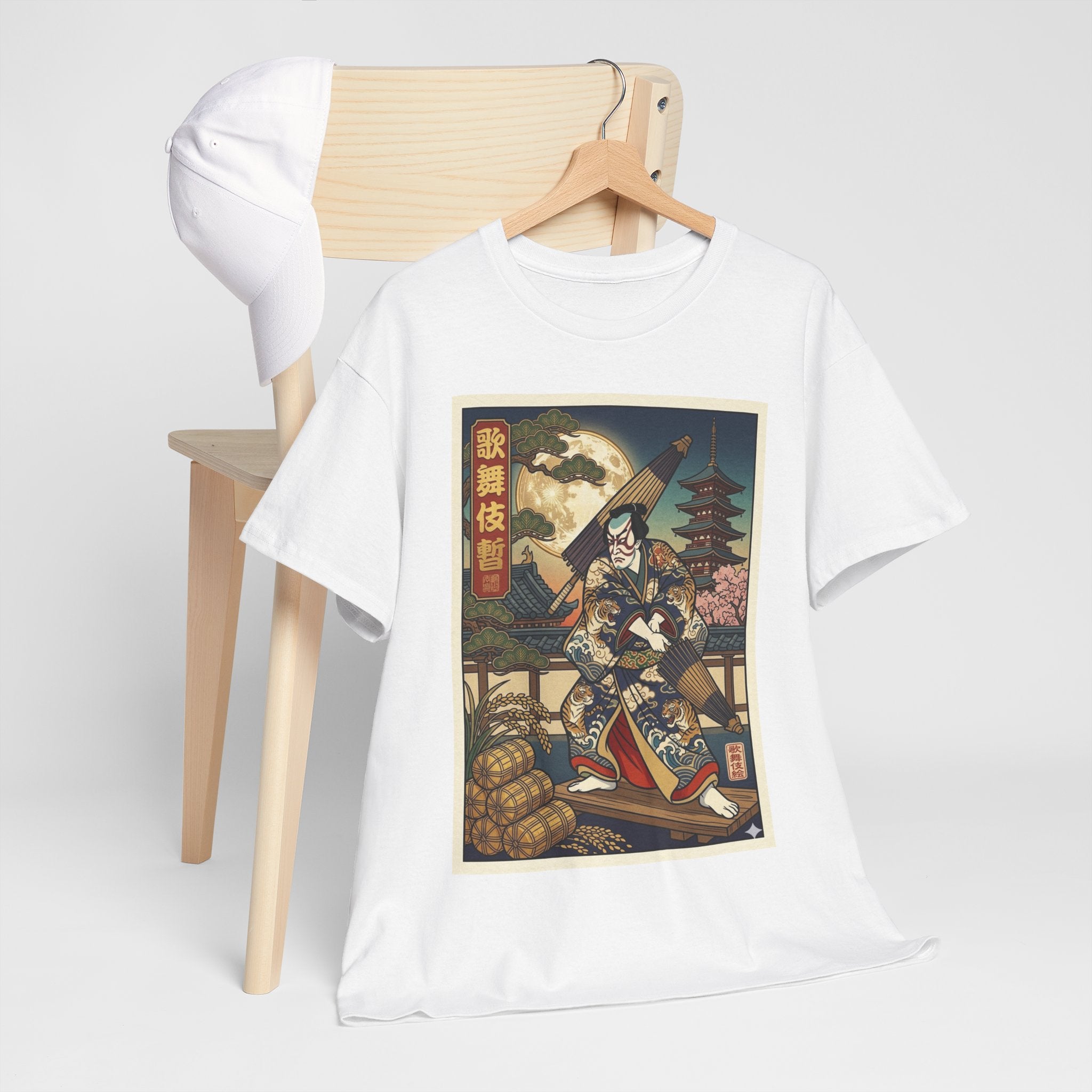 Samurai Ukiyo-e Graphic Tee — Vintage Japanese Warrior Art T-Shirt