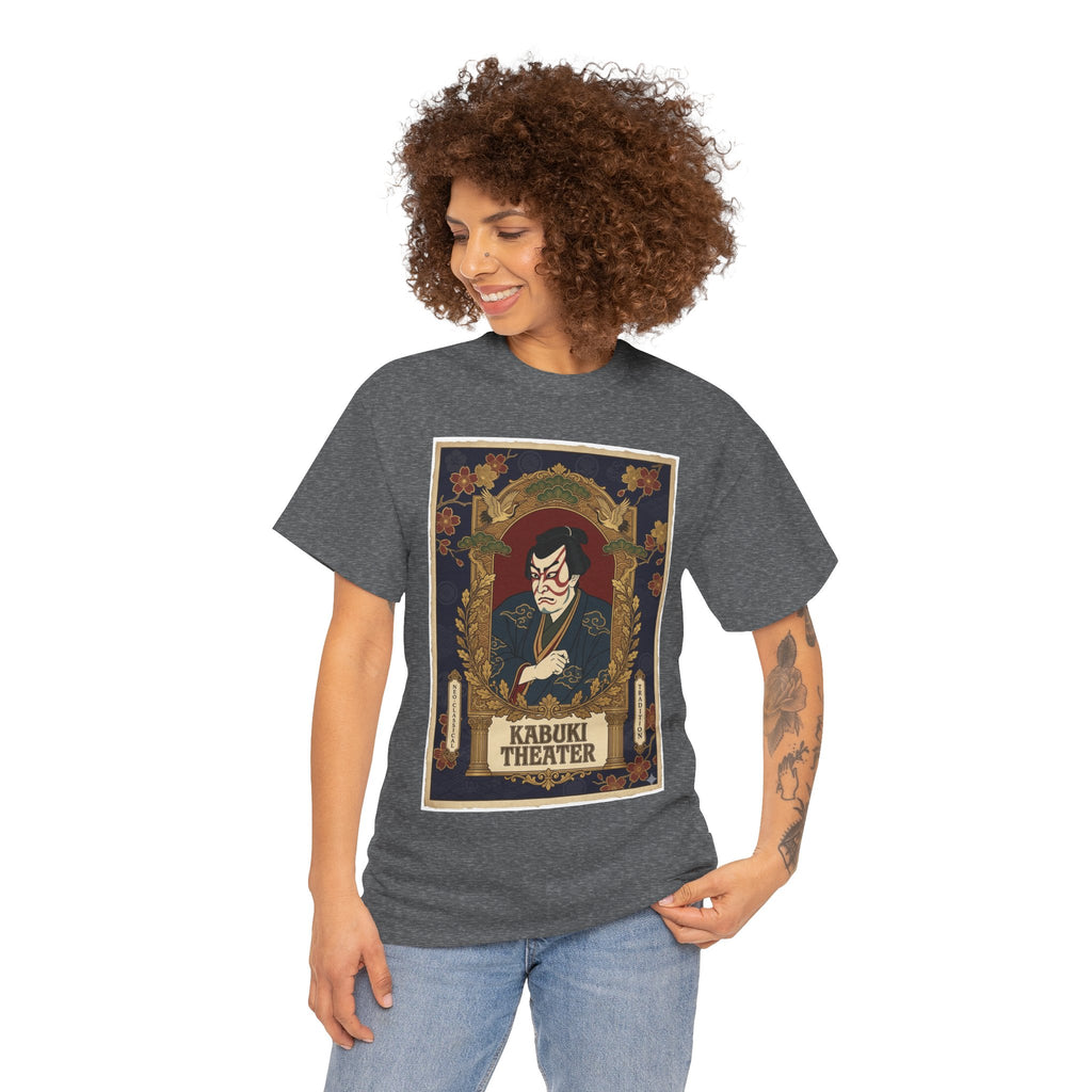 Kabuki Theater Graphic Tee – Vintage Japanese Theater Poster T-Shirt